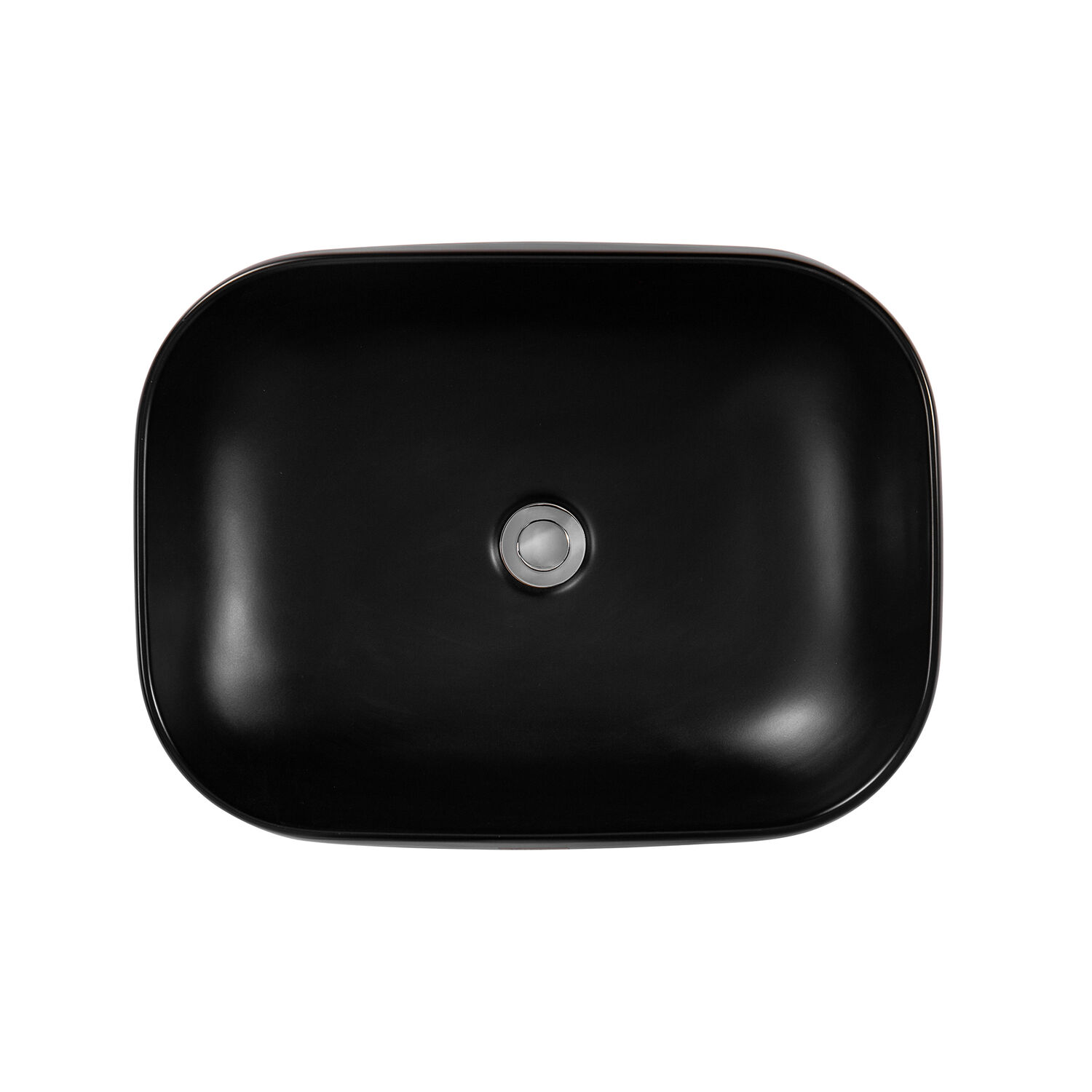 Раковина Акватек AQ5526-MB накладная, 56x42 см, цвет черный матовый - фото 1