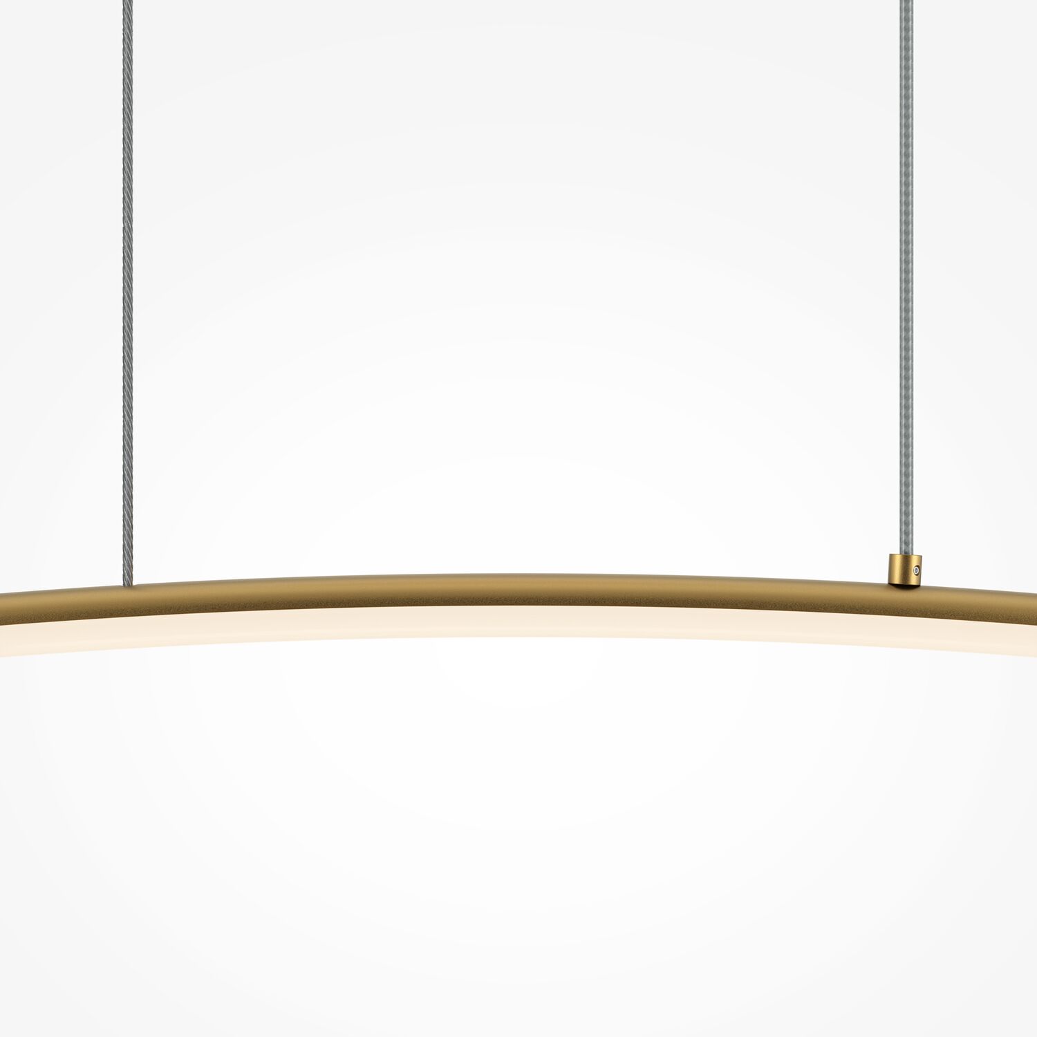 Подвесной светильник Maytoni Curve MOD243PL-L18BSK, арматура латунь, плафон силикон белый - фото 1
