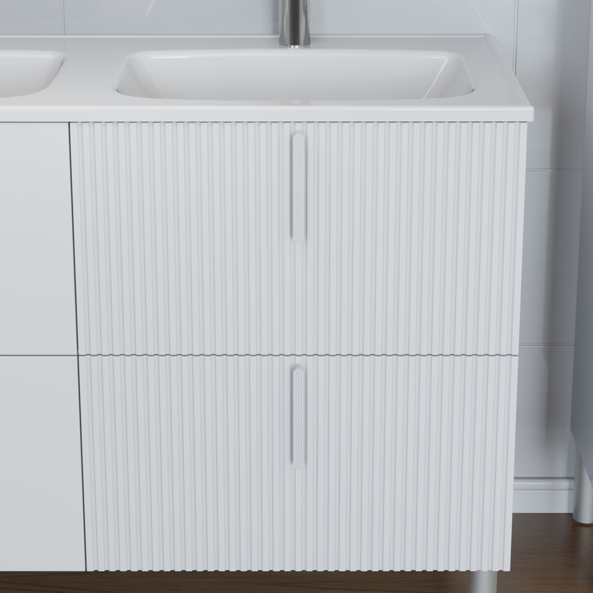 Тумба под раковину Санта Вега 120, цвет белый - фото 1