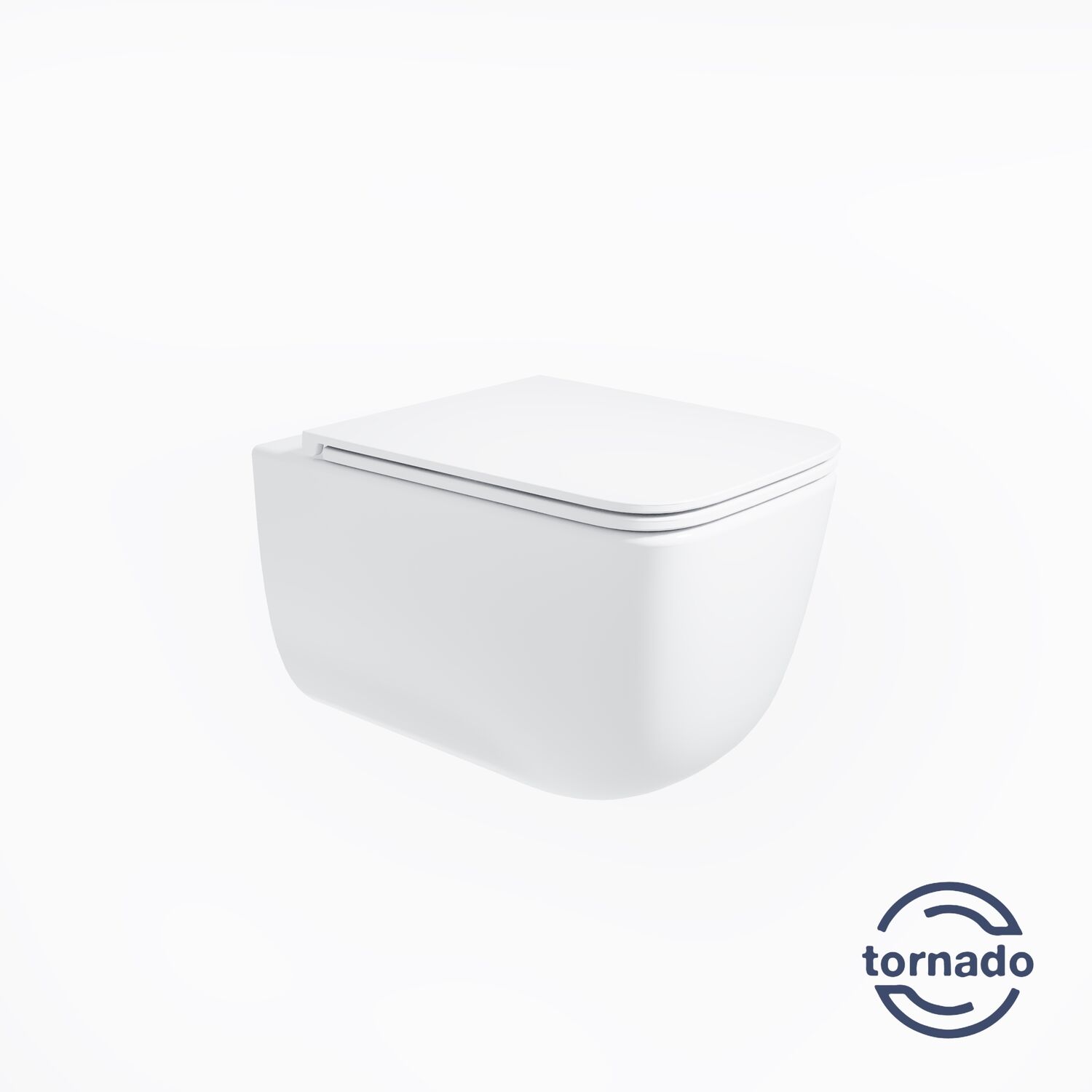 Унитаз Vincea Lina VT1-53T подвесной, безободковый, смыв Торнадо, с сиденьем микролифт, цвет белый