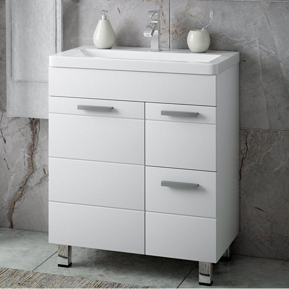 Тумба под раковину Corozo Денвер Z2 60, цвет белый