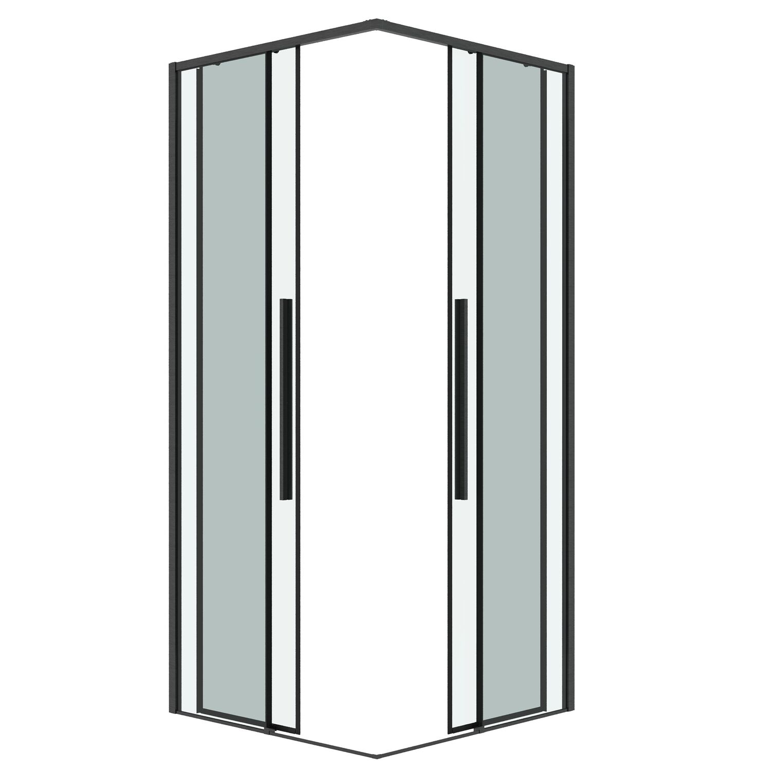 Душевой уголок Grossman Galaxy 300.K33.01.8080.42.00 80х80, стекло прозрачное, профиль графит сатин