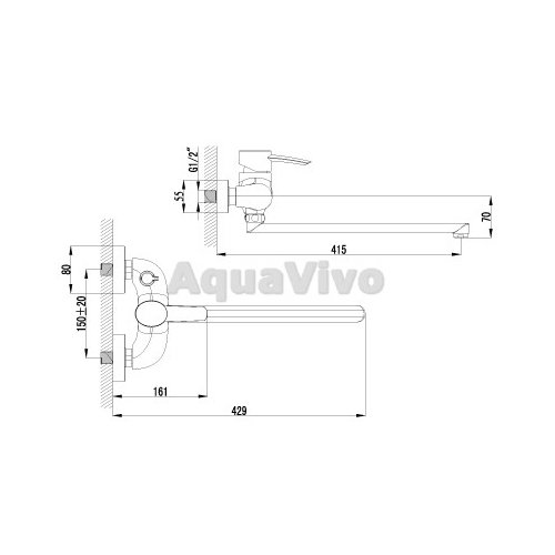 Смеситель Lemark Atlantiss LM3217C для ванны - фото 1