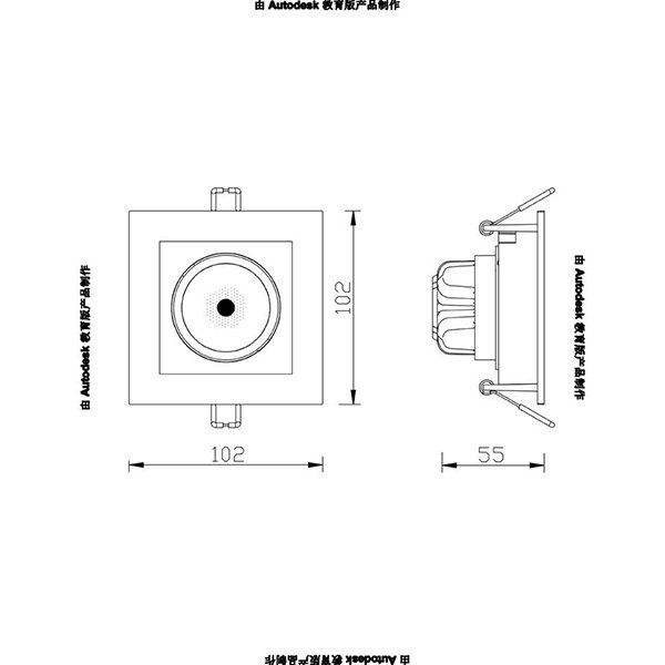 Точечный светильник Arte Lamp Grado A2705PL-1WH, арматура черная / белая, 11х11 см - фото 1