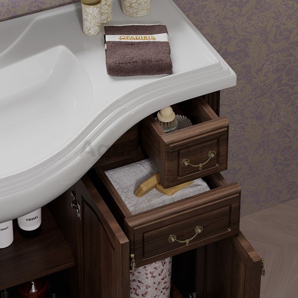 Мебель для ванной Опадирис Риспекто 120, цвет орех антикварный