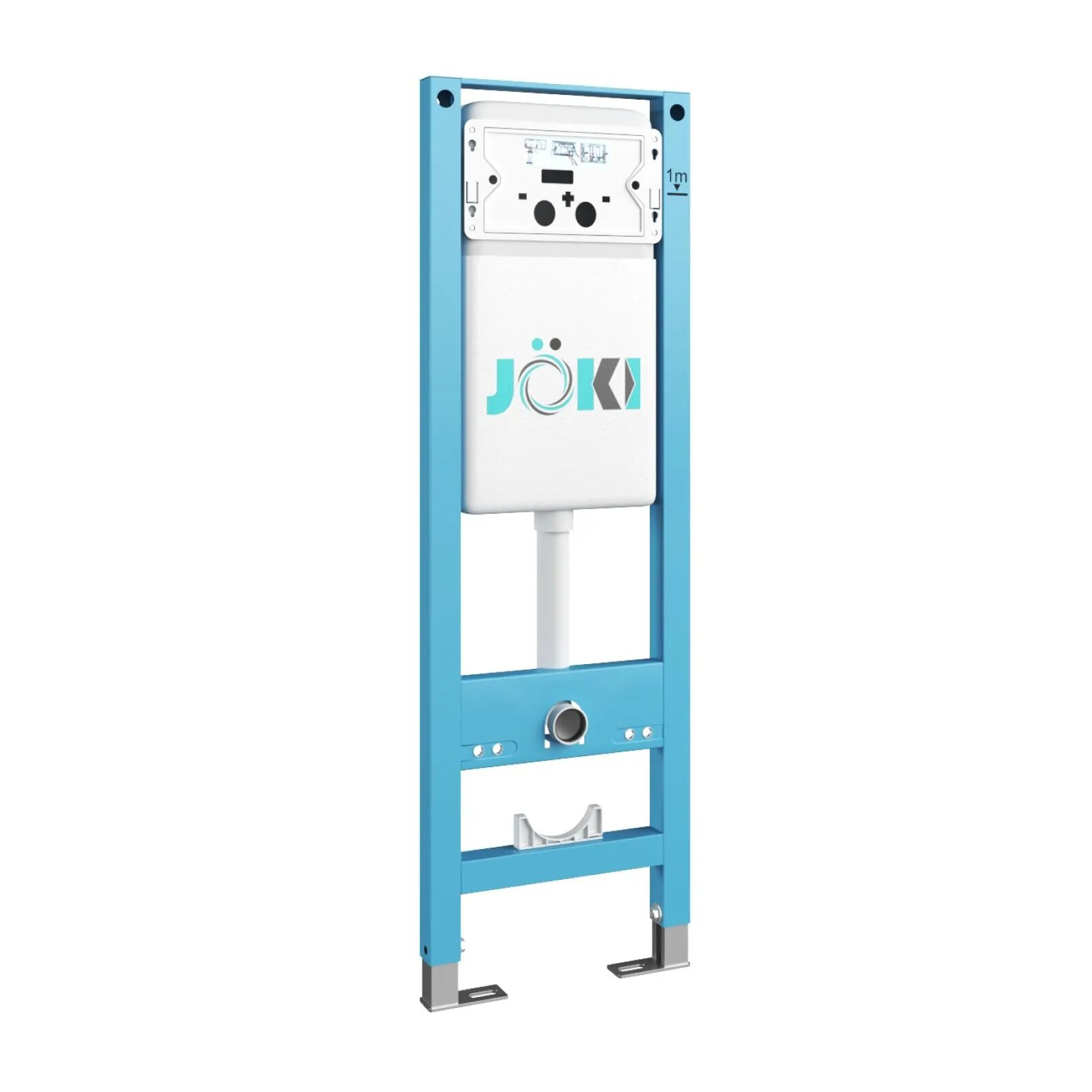 Комплект: Инсталляция JK511101+Кнопка JK920560CH хром+Stella T JK1141020MB черный унитаз, смыв торнадо