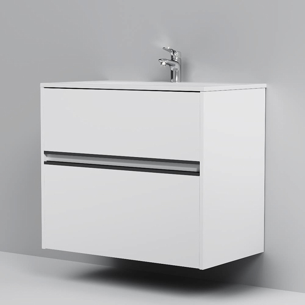 Мебель для ванной AM.PM Sense 80 подвесная/напольная, цвет белый глянец - фото 1