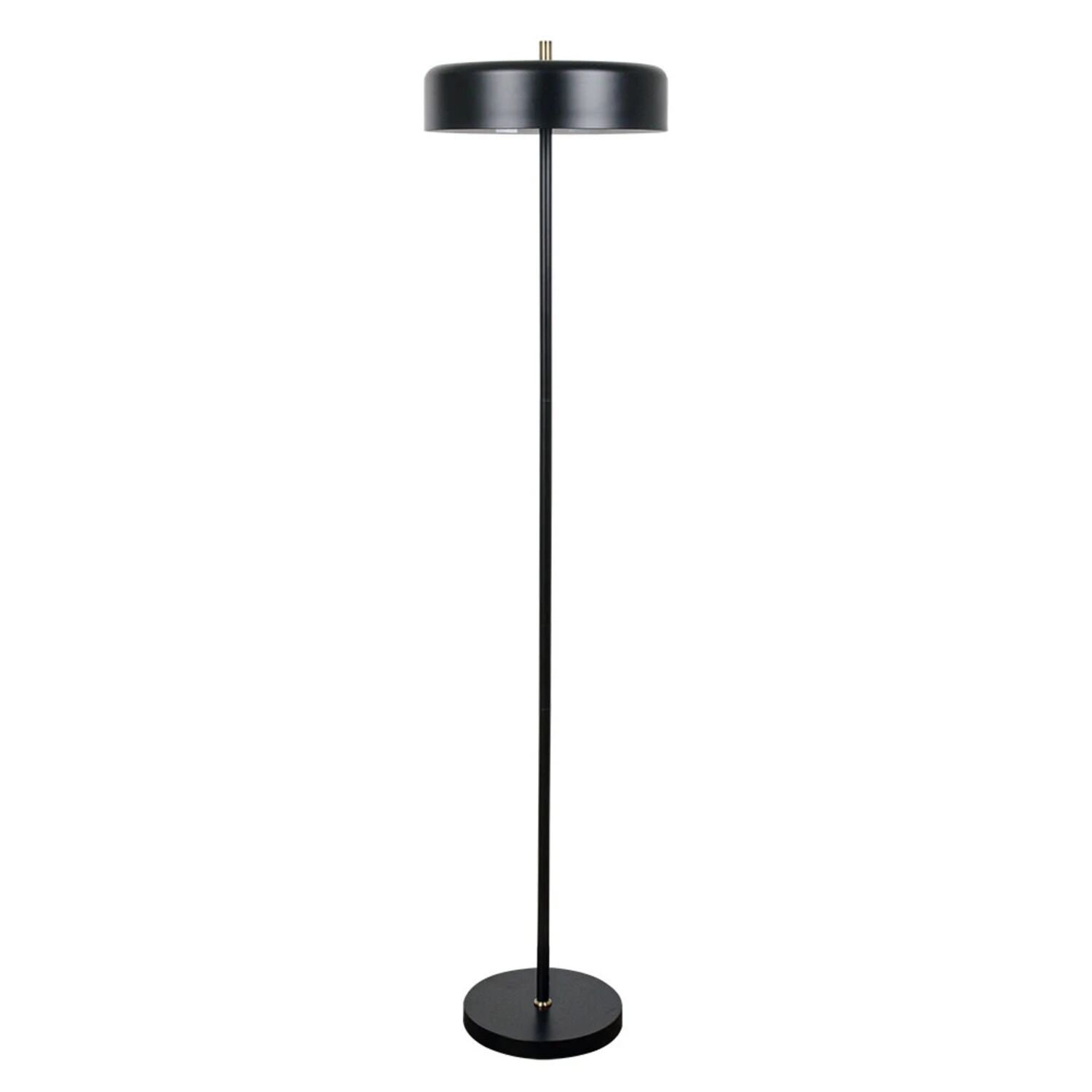 Торшер Arte Lamp Skat A7052PN-2BK, арматура черная, плафон металл черный