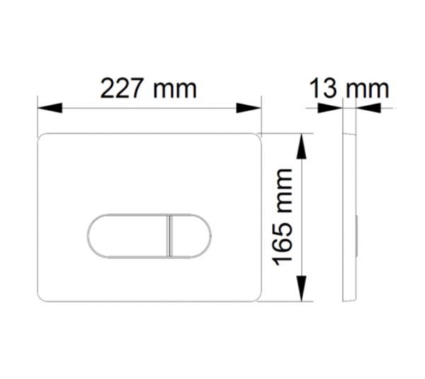 Кнопка смыва Berges Novum D5 040035 для унитаза, цвет черный Soft Touch - фото 1