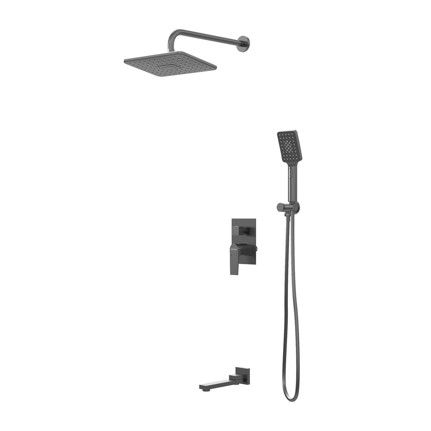 Душевой комплект Grossman Classic 501.K35.04.420, встраиваемый, цвет графит сатин