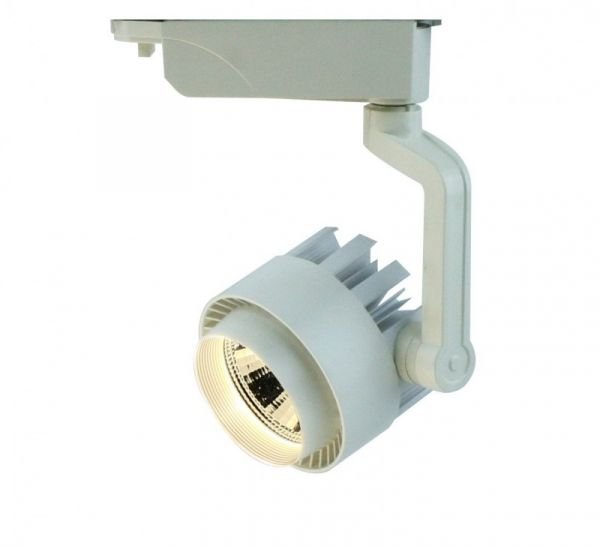Трековый светильник Arte Lamp Vigile A1610PL-1WH, арматура цвет белый, плафон/абажур металл, цвет белый
