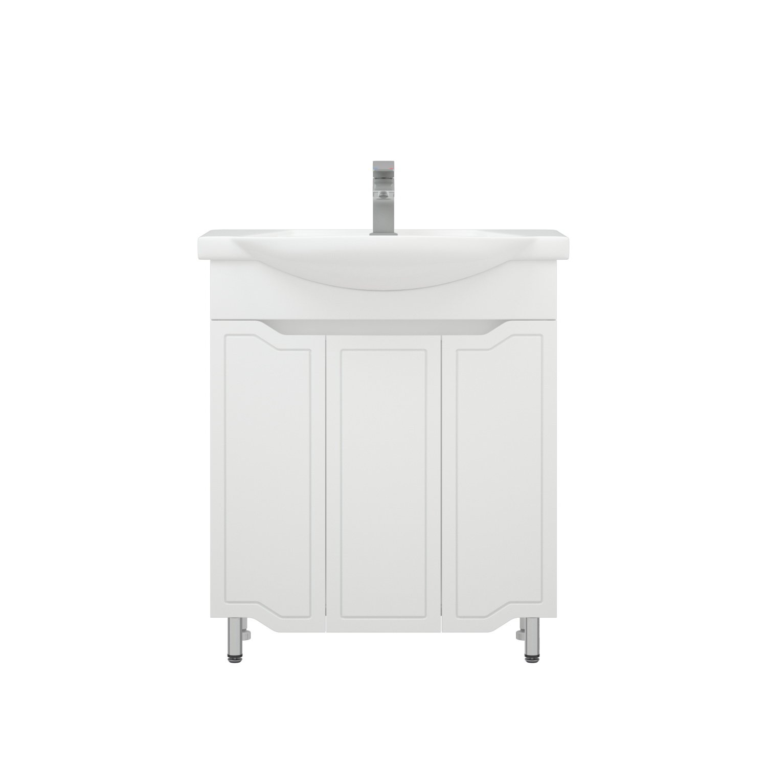 Тумба под раковину Corozo Мирра 75, цвет белый - фото 1