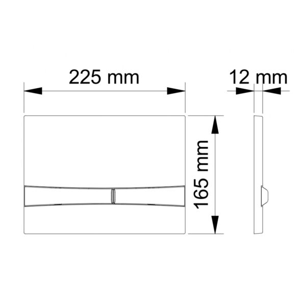 Кнопка смыва Berges Novum F4 040054 для унитаза, цвет белый Soft Touch - фото 1