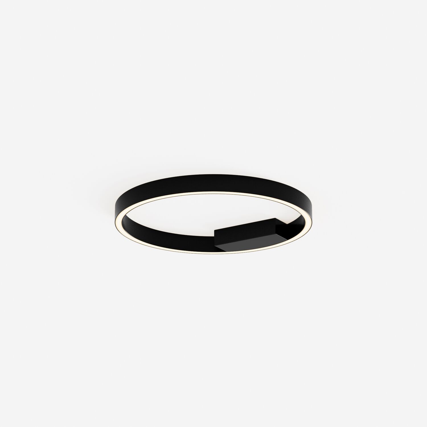 Потолочный светильник Maytoni Rim MOD058CL-L25BK, арматура черная, плафон силикон белый