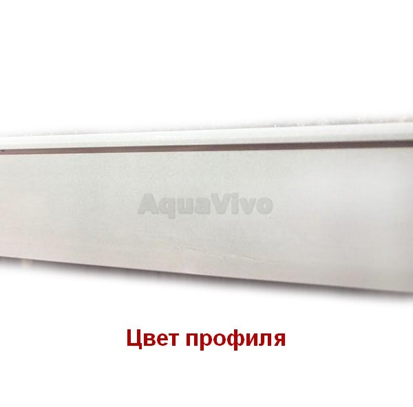 Боковая стенка Good Door Latte SP-90-C-WE 90, стекло прозрачное, профиль белый - фото 1