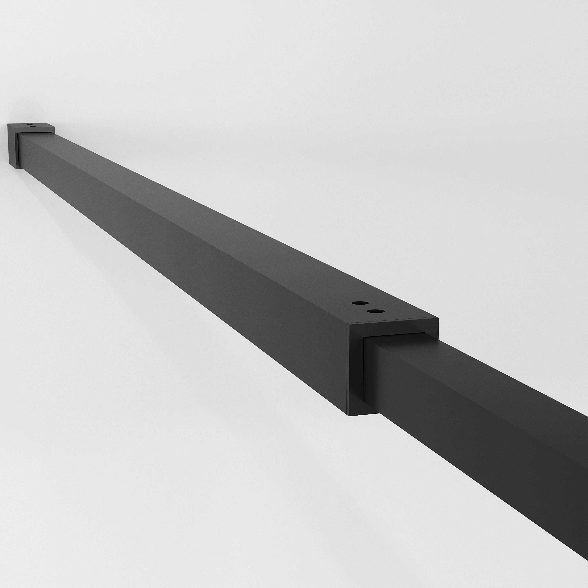Душевая перегородка Niagara Nova NG-686-90 Black 90x195, стекло прозрачное с рисунком, профиль черный матовый