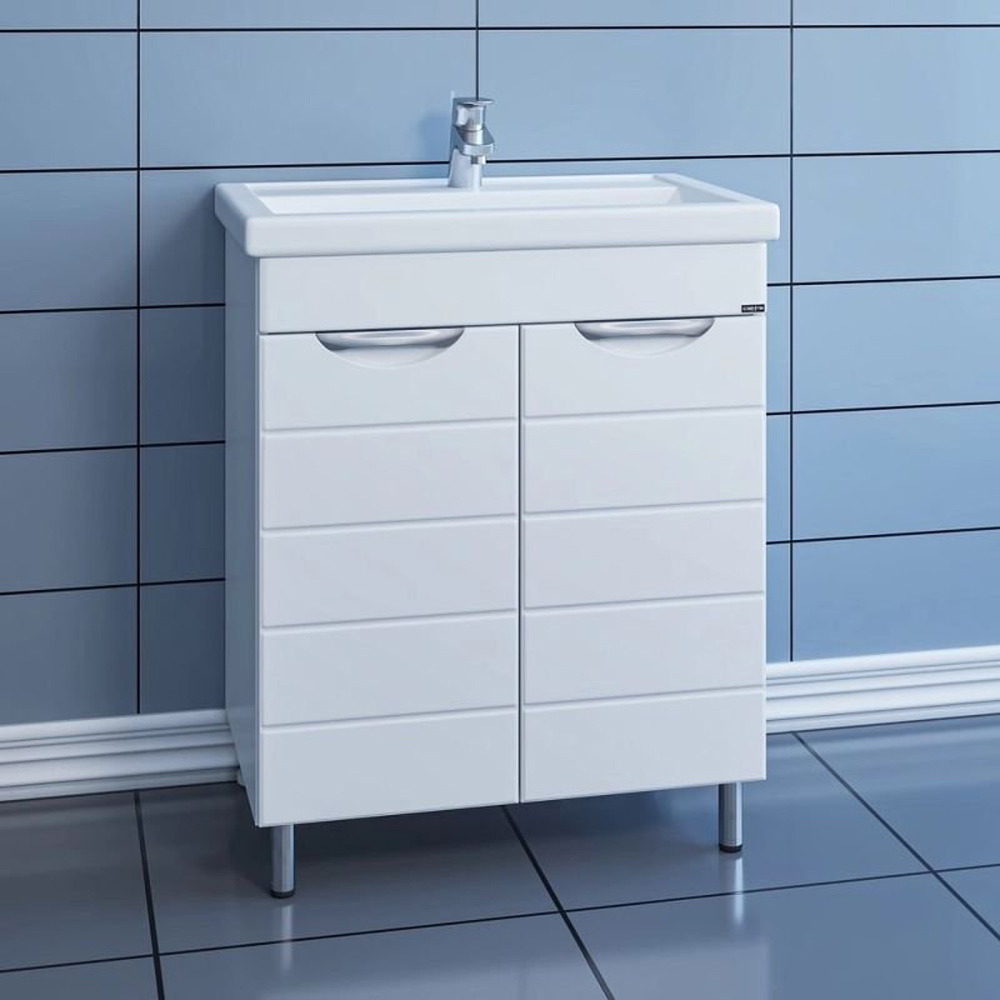 Тумба под раковину Санта Родос 70, напольная, цвет белый