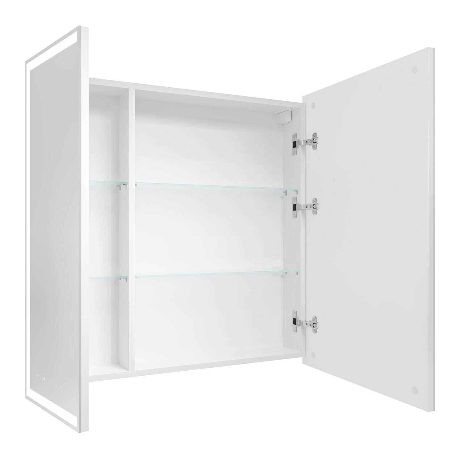 Шкаф-зеркало Grossman Меркадо 70, правый, с подсветкой - фото 1