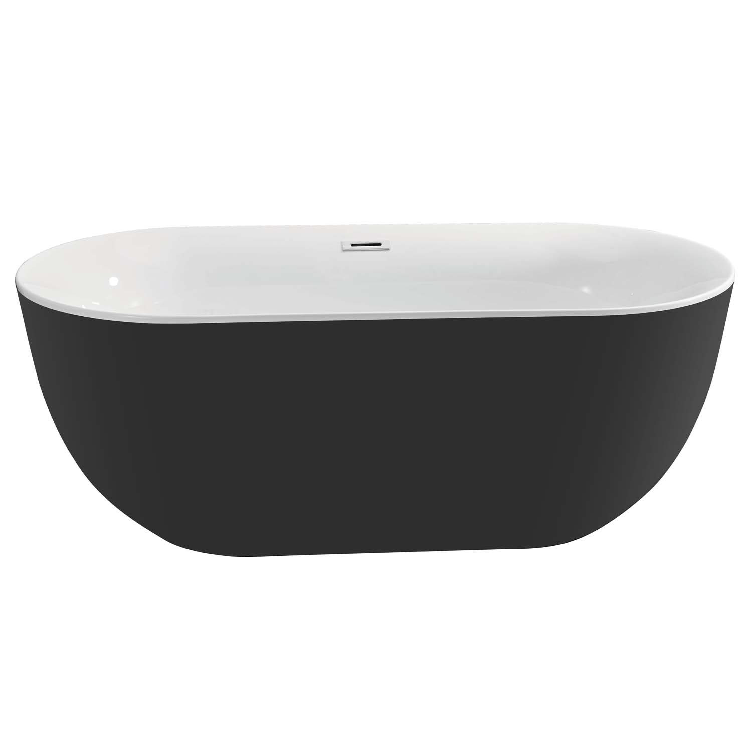 Ванна Акватек Афина AQ-144778BL 170x78 акриловая, цвет черный глянцевый