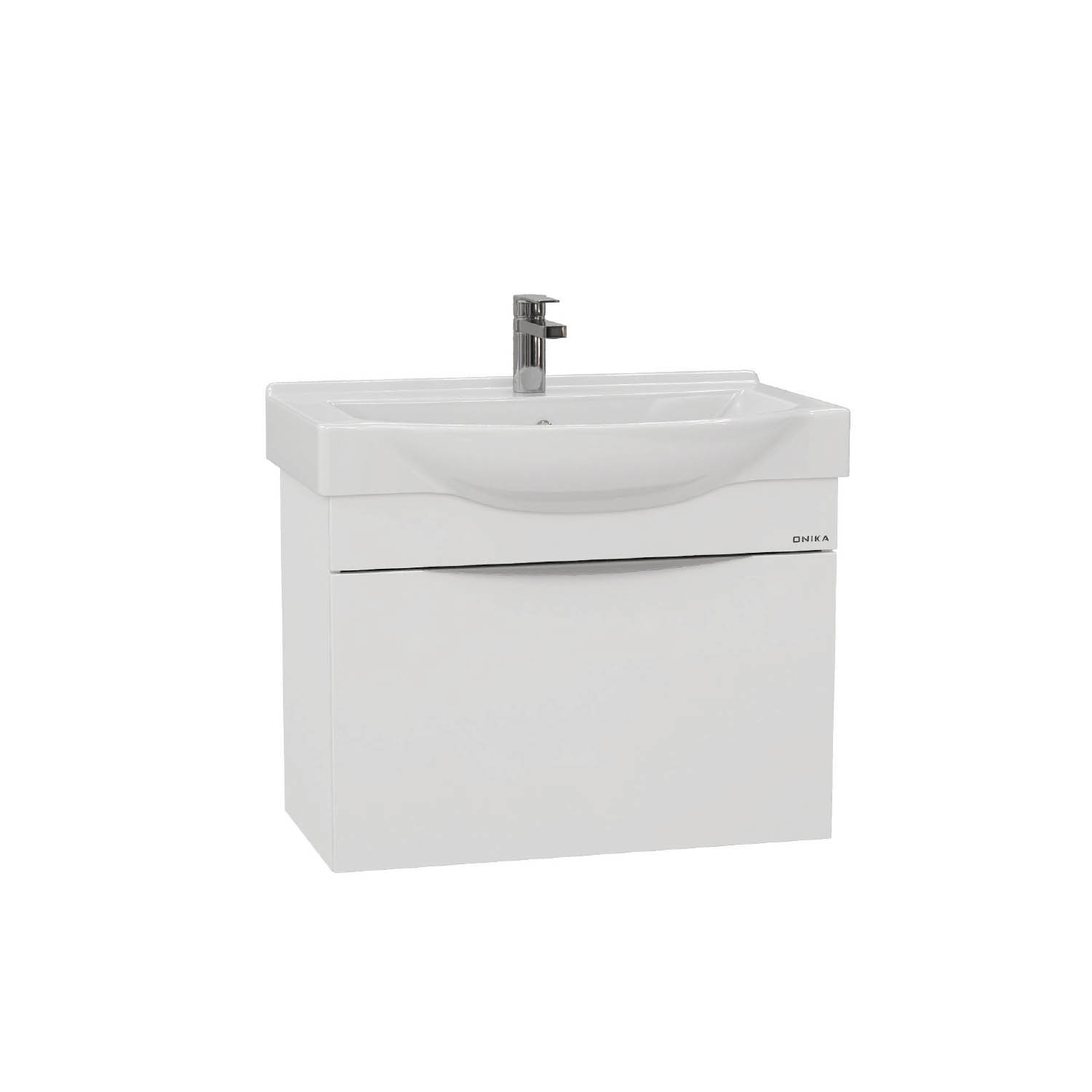 Мебель для ванной Оника Навиа 80, подвесная, цвет белый - фото 1