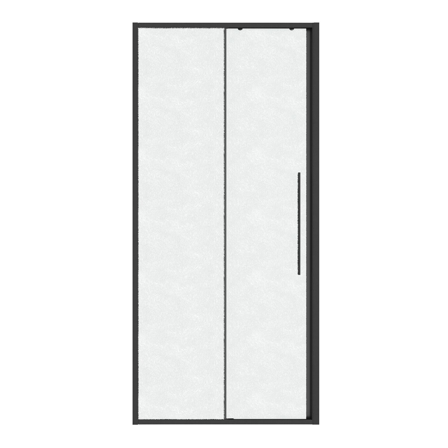 Душевая дверь Niagara Nova NG-34-L9CHGR 90x195, левая, стекло шиншилла, профиль графит - фото 1