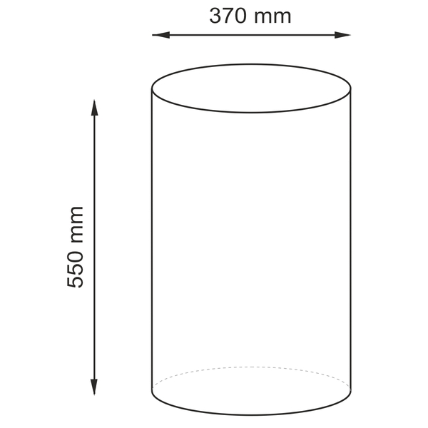 Корзина для белья WasserKRAFT Ammer WB-701, 37x37, цвет бежевый / голубой