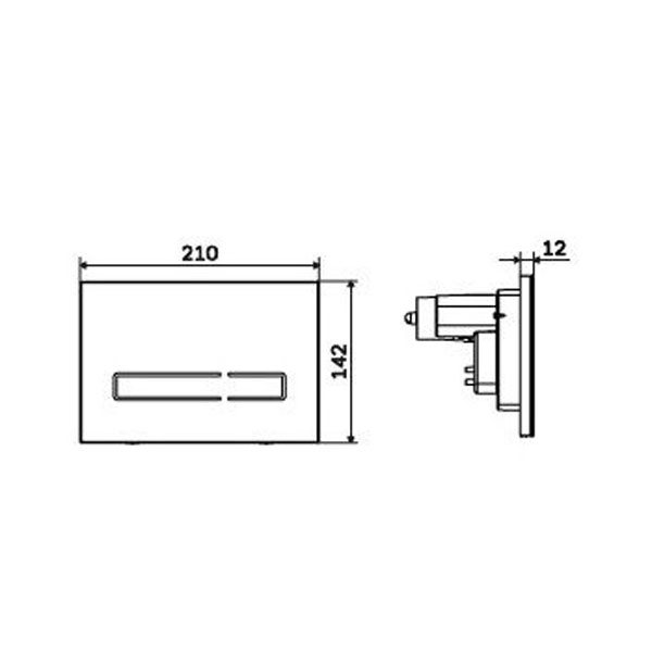 Комплект AM.PM IS450A38.CCC50A унитаза Inspire 2.0 FlashClean с крышкой-биде и инсталляции c черной кнопкой