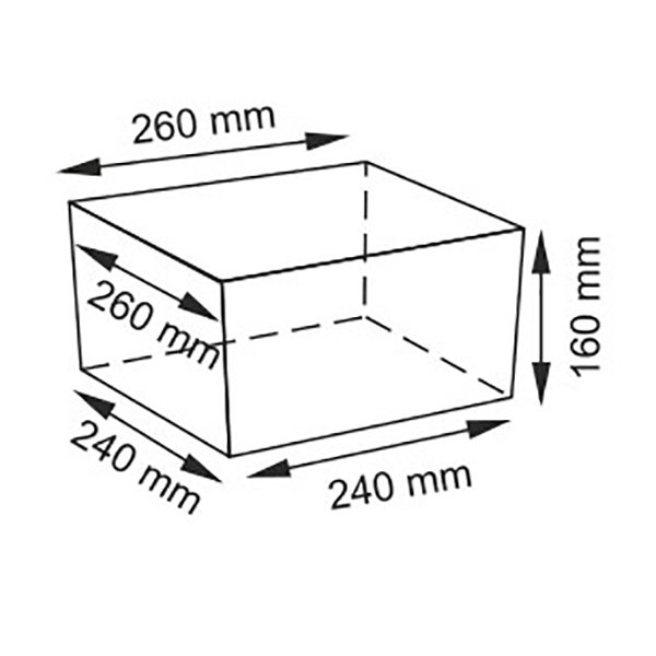 Корзина для белья WasserKRAFT Dinkel WB-580-S, плетеная, 26x26, цвет светло-коричневый / белый - фото 1