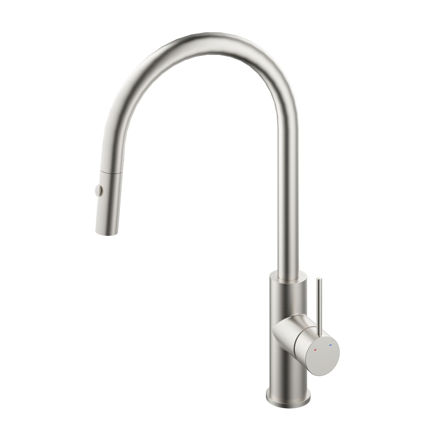 Смеситель Vincea City VKF-2C1BN для кухни, с выджвижным изливом, цвет брашированный никель