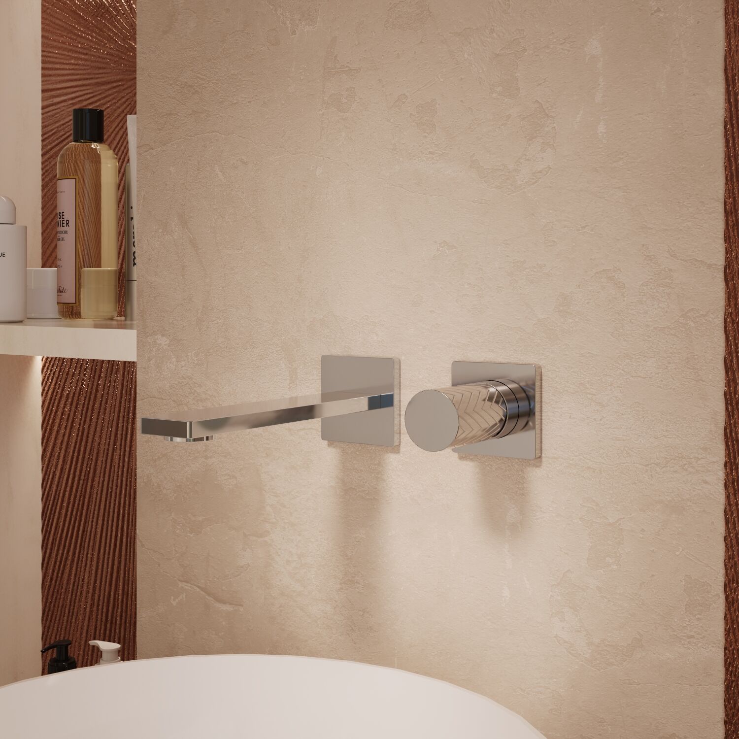 Смеситель Vincea Alto VBFW-6AL1CH для раковины, встраиваемый, цвет хром - фото 1