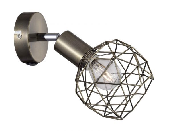 Спот Arte Lamp Sospiro A6141AP-1AB, арматура цвет бронза, плафон/абажур металл, цвет коричневый
