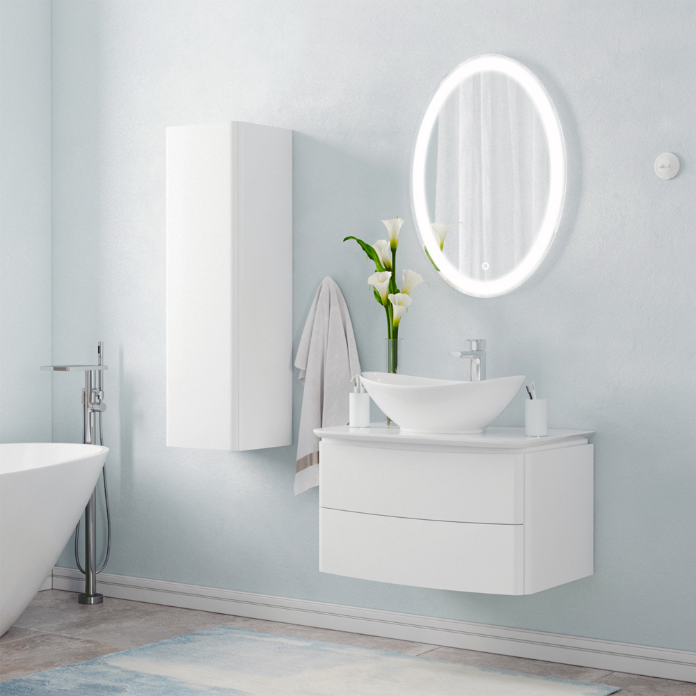 Мебель для ванной Corozo Вико 75, цвет белый - фото 1