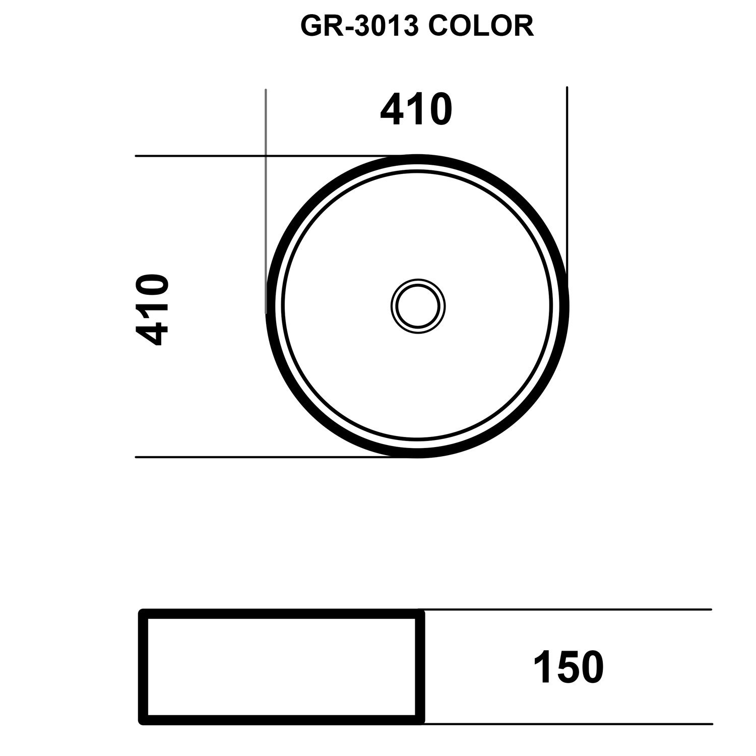 Раковина Grossman Color GR-3013 BSM-21 накладная, 41x41 см, цвет голубой матовый - фото 1