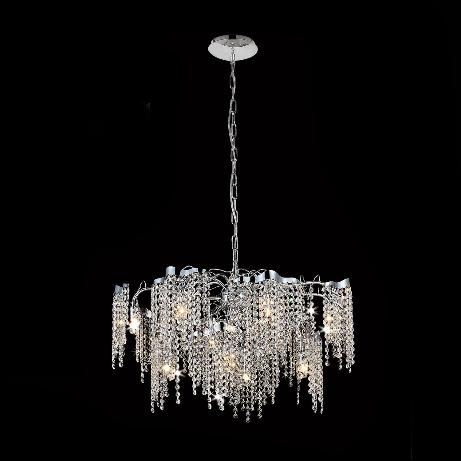 Подвесная люстра Citilux Рита CL325121, арматура хром