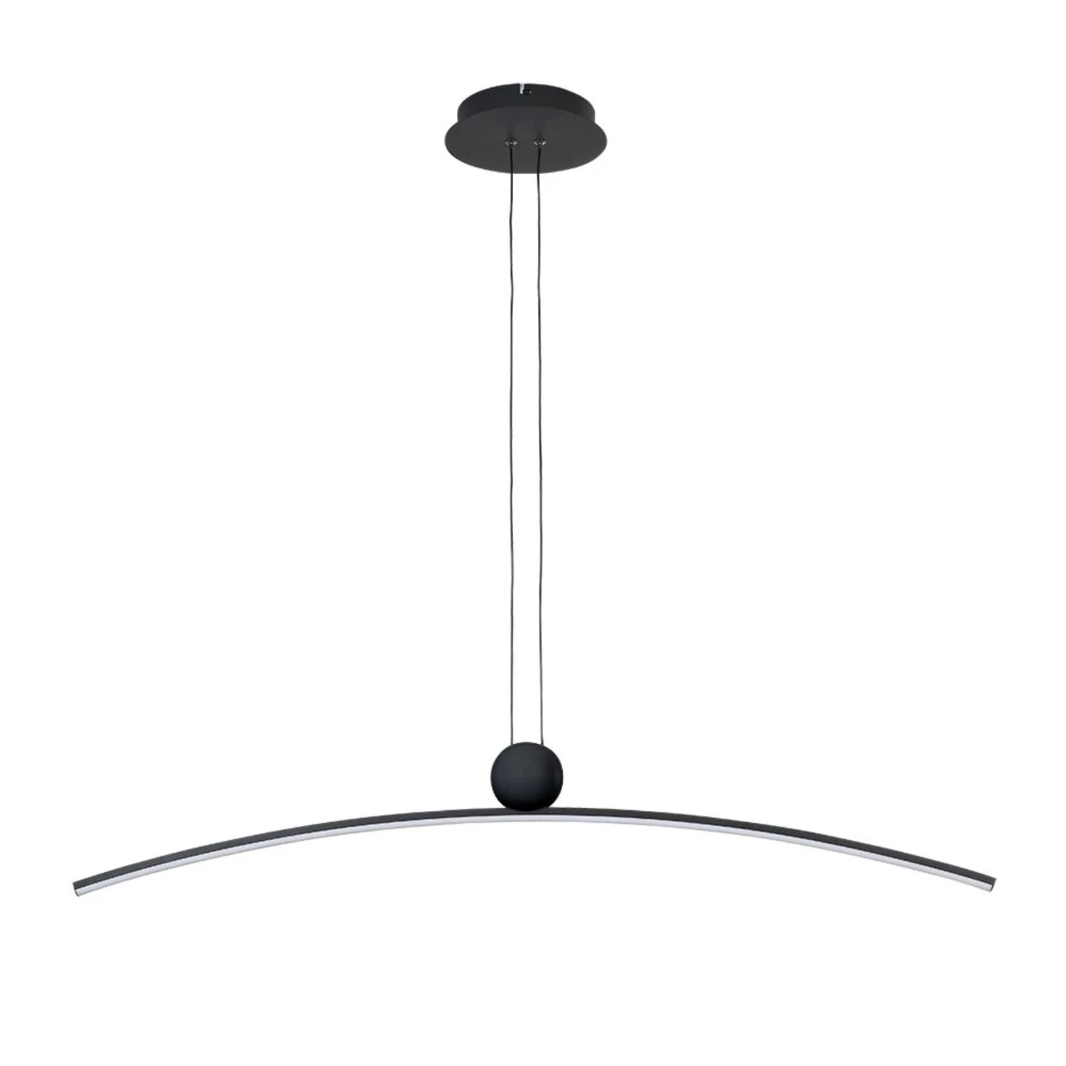 Подвесной светильник Arte Lamp Arno A3362SP-25BK, арматура черная, плафон акрил белый