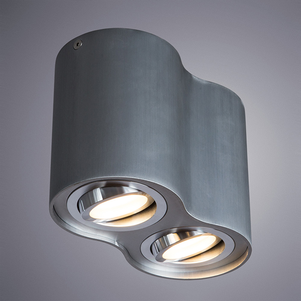 Точечный светильник Arte Lamp Falcon A5644PL-2SI, арматура серебро, плафоны металл серебро, 18х10 см