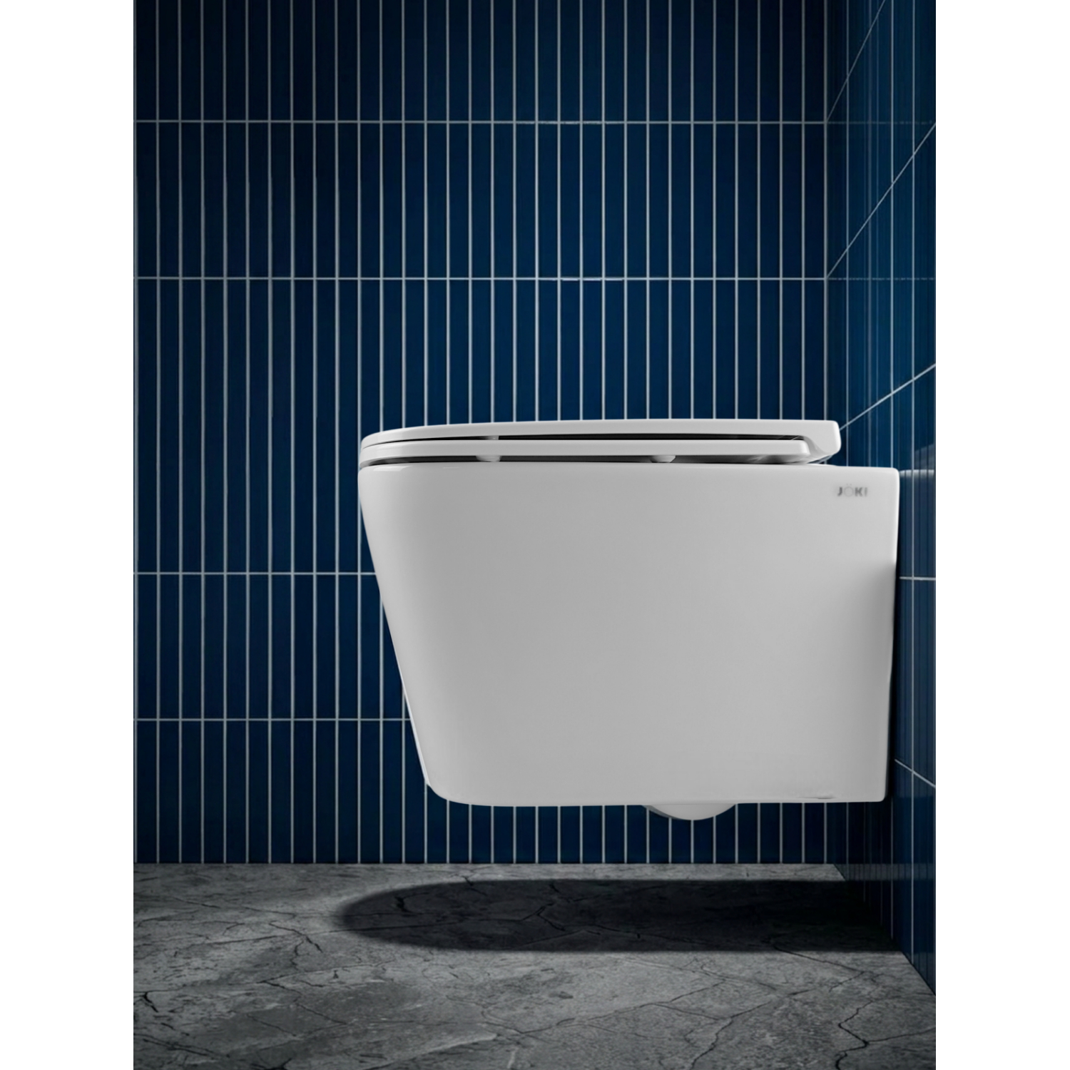 Унитаз Joki Верна T JK3031025 подвесной, безободковый, смыв Торнадо, с сиденьем микролифт, цвет белый глянец