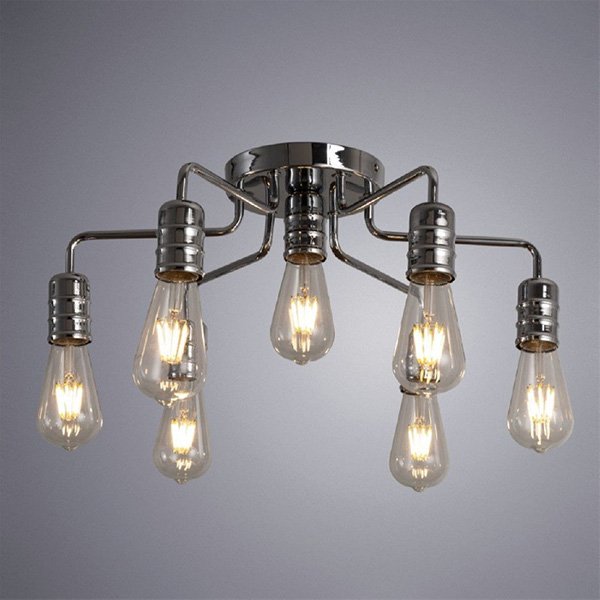 Потолочная люстра Arte Lamp Fuoco A9265PL-7CC, арматура хром, 52х52 см - фото 1