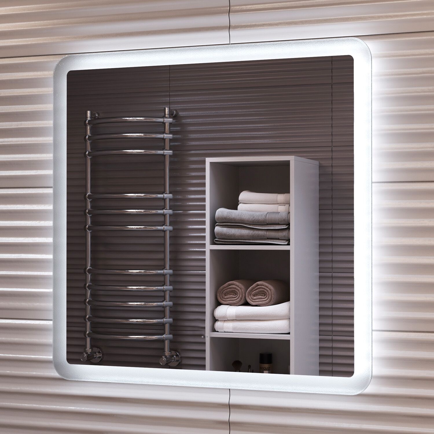 Зеркало Vigo Wing Classic 60x60, с подсветкой