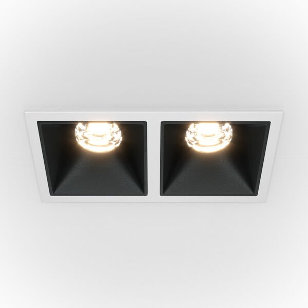 Точечный светильник Maytoni Technicali Alfa DL043-02-10W3K-D-SQ-WB, арматура бело-черная