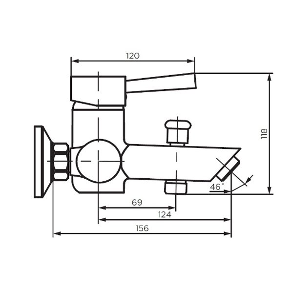 Душевой гарнтитур Dorff Logic New D0103030SS, со смесителем, цвет хром - фото 1