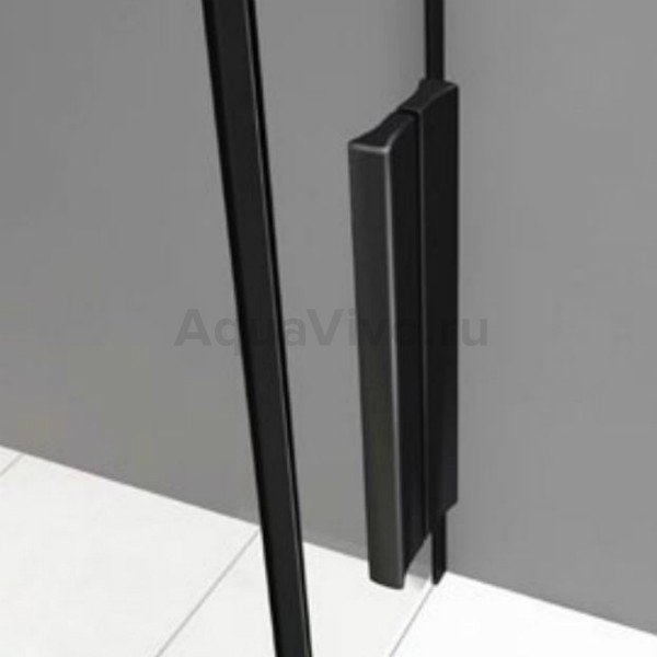 Душевой уголок Good Door Galaxy WTW+SP-C-B 170x70, стекло прозрачное, профиль черный - фото 1