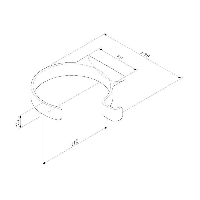 Держатель для фена AM.PM Inspire 2.0 A50A32322, подвесной, цвет черный