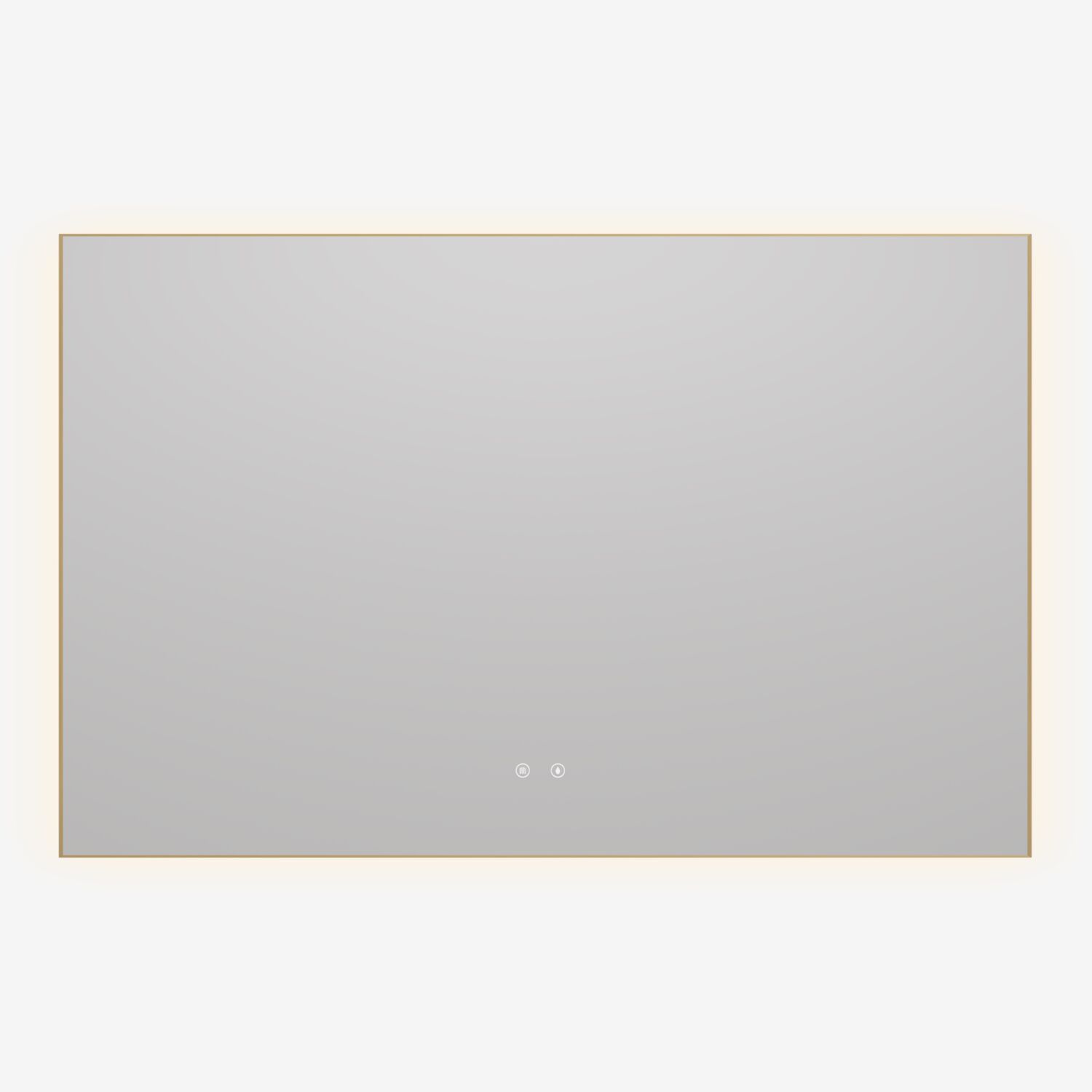 Зеркало Vincea VLM-4F120BG-2 120х80, с подсветкой, функцией антизапотевания, цвет брашированное золото - фото 1