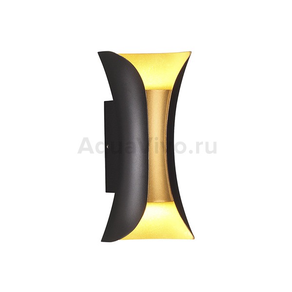 Настенный светильник Odeon Light Krista 3886/6BG, арматура черная, плафон металл черный / золото, 10х9 см