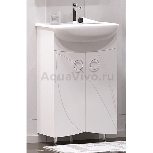 Мебель для ванной Corozo Ультра Флора 55, цвет белый