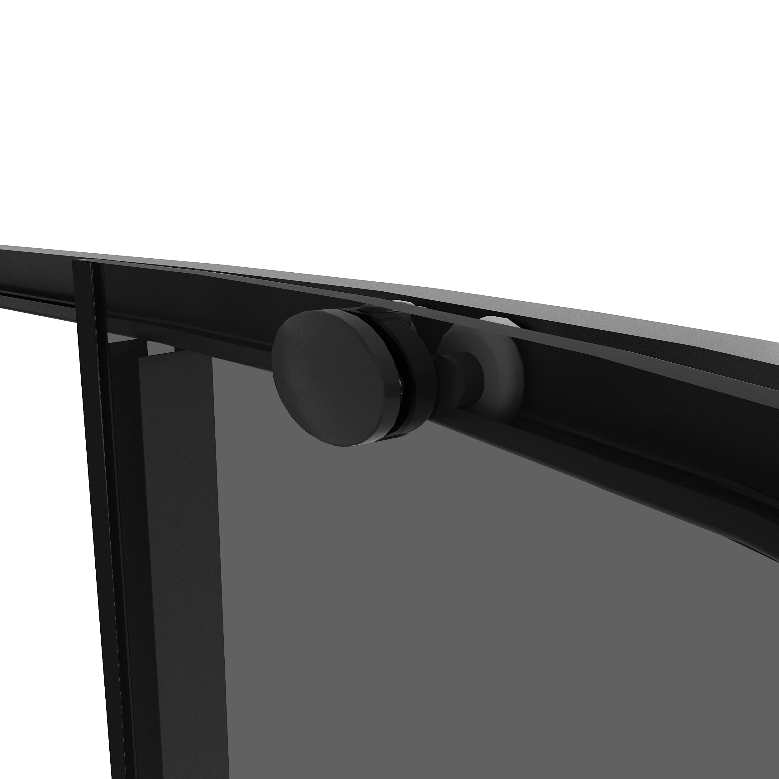 Душевой уголок Niagara Nova NG-2827-34 Black 100x100, стекло тонированное, профиль черный матовый