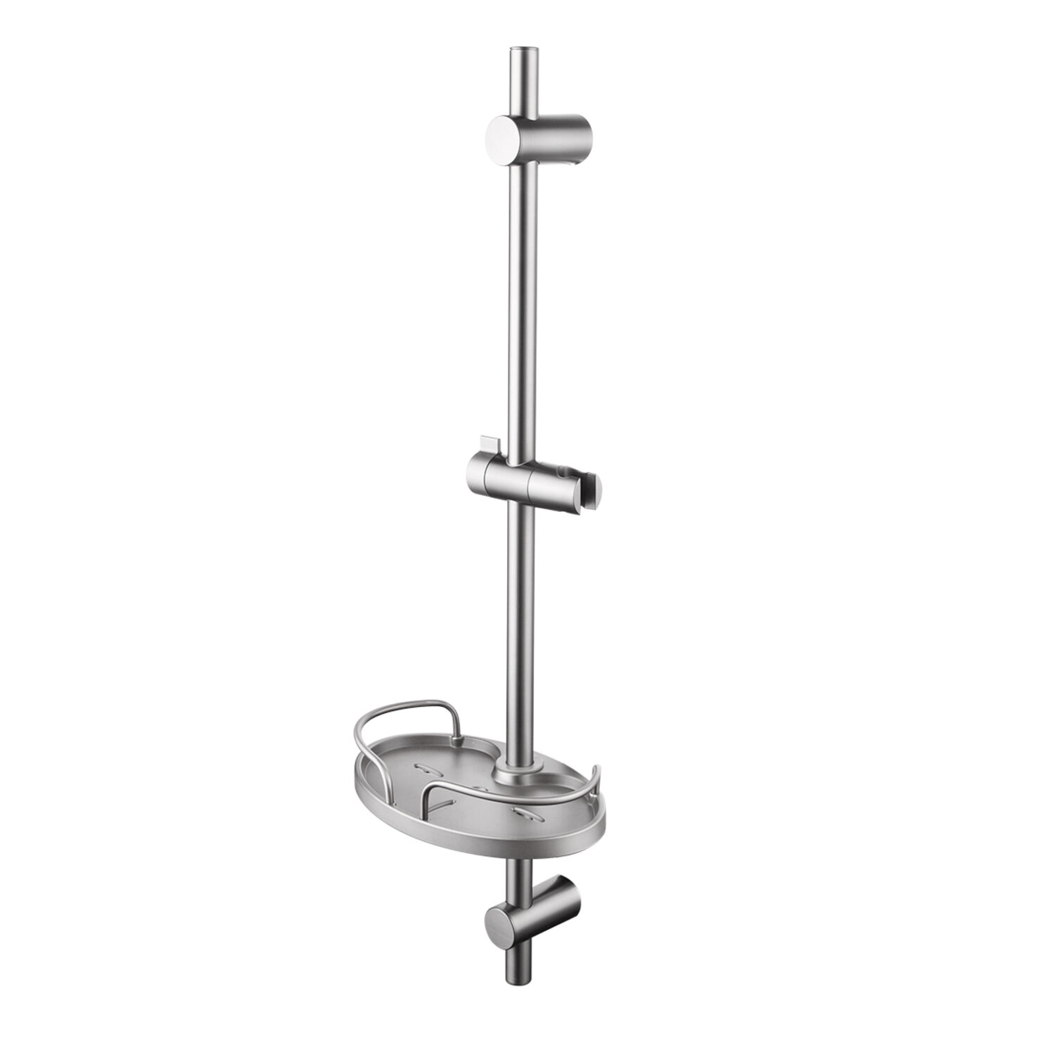 Штанга для душа Lemark LM3775GM, с полочкой, цвет графит