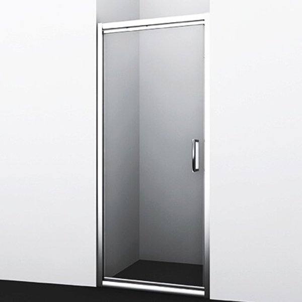 Душевая дверь WasserKRAFT Salm WasserSchutz 27I04 90x200, стекло прозрачное, профиль серебристый - фото 1