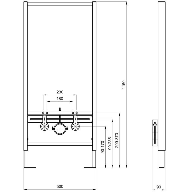 Инсталляция Акватек Standart 50 INSB-0000001 для биде - фото 1